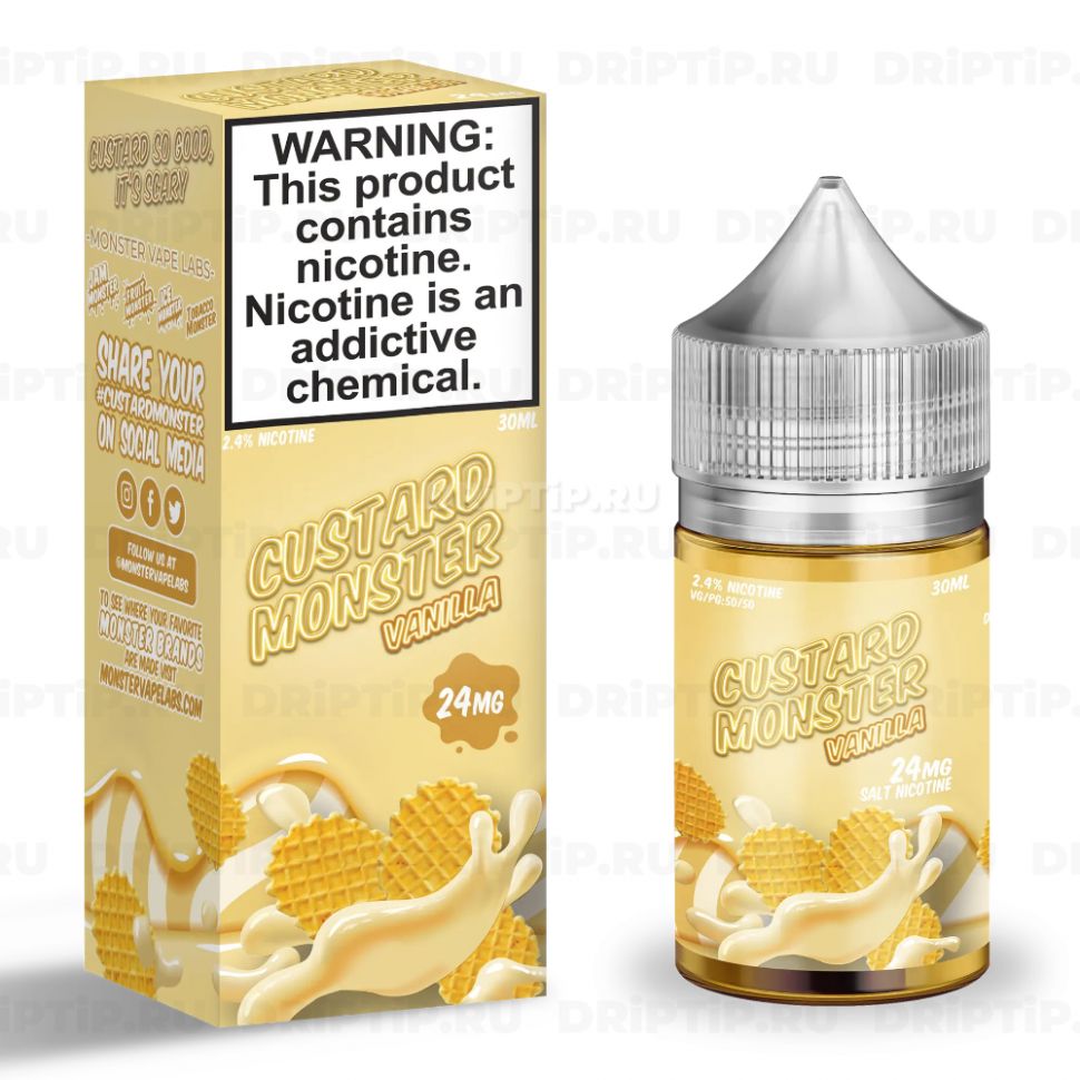 Жидкость Custard Monster Salt - Vanilla