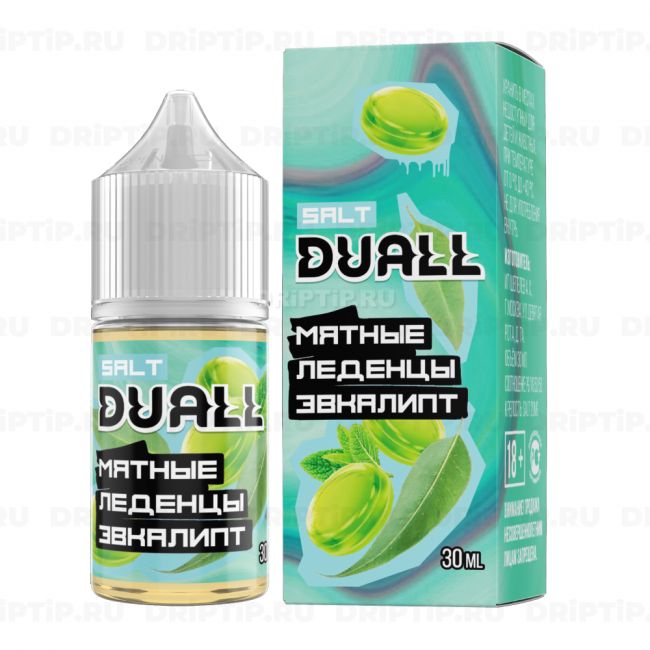 Жидкость Duall Salt - Мятные Леденцы Эвкалипт 