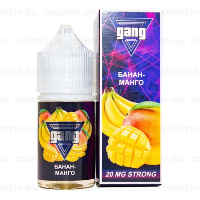 Жидкость Gang Salt - Банан Манго Жидкость Gang Salt - Банан Манго