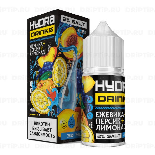 Hydra Drinks Salt - Ежевика Персик Лимонад Hydra Drinks Salt - Ежевика Персик Лимонад