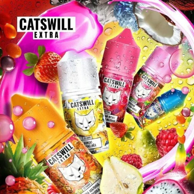 Жидкость Catswill Extra Salt - Черешня кислый скитлс Жидкость Catswill Extra Salt - Черешня кислый скитлс