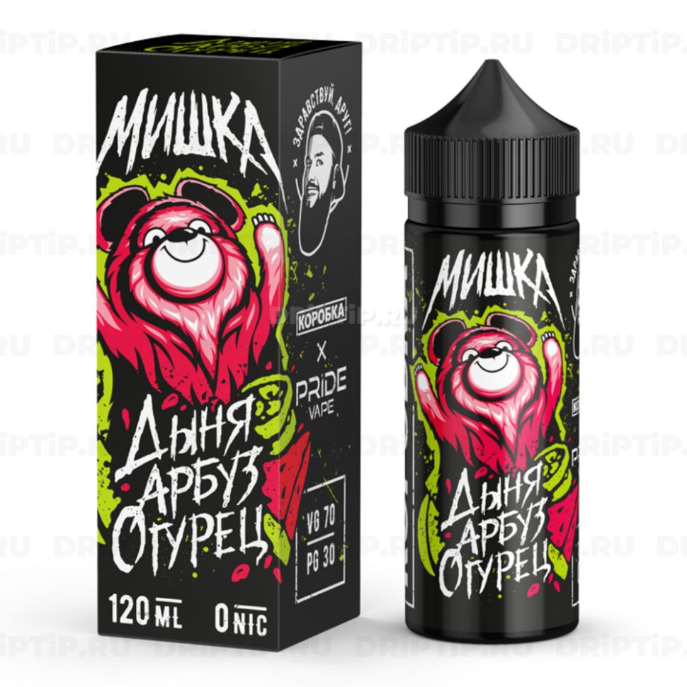 Жидкость Мишка - Дыня Арбуз Огурец