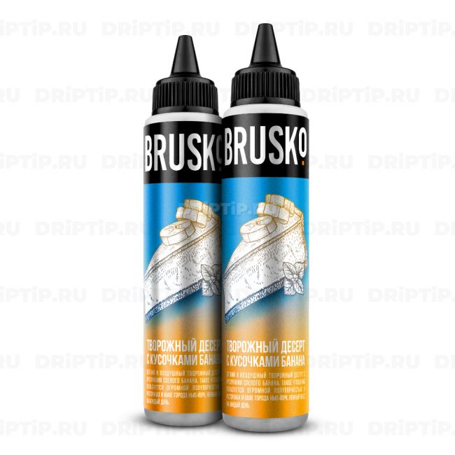 Жидкость Brusko - Творожный десерт с кусочками банана 
