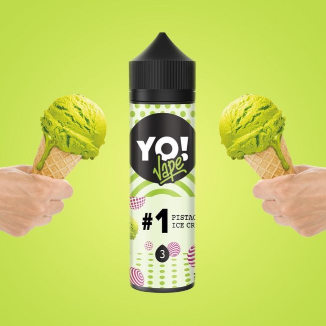 YO VAPE 100ml №1 Pistachio Ice Cream 3mg YO VAPE 100ml №1 Pistachio Ice Cream 3mg