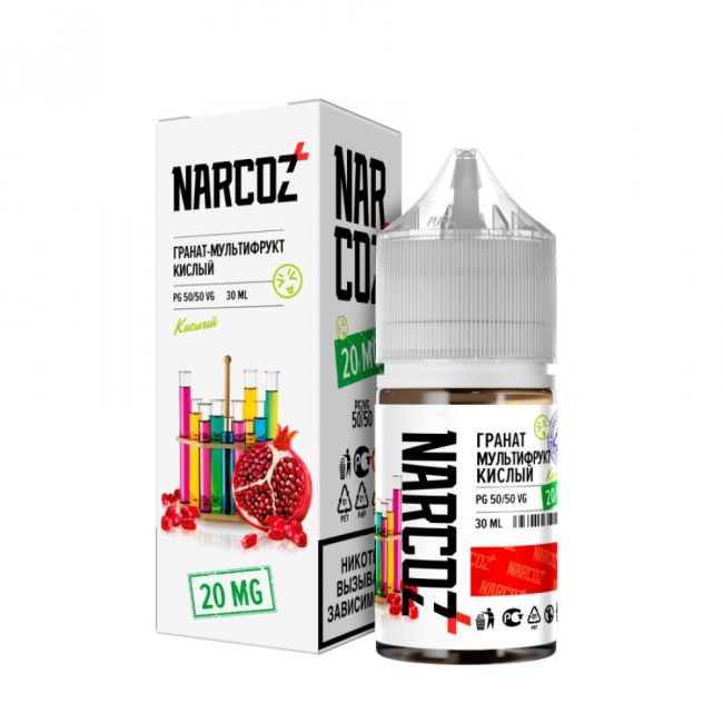 Жидкость Narcoz Salt - Гранат Мультифрукт Кислый Жидкость Narcoz Salt - Гранат Мультифрукт Кислый
