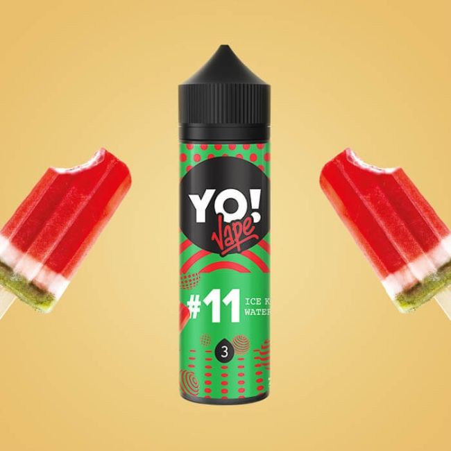 YO VAPE 100ml №11 Ice Kiwi Watermelon 3mg YO VAPE 100ml №11 Ice Kiwi Watermelon 3mg