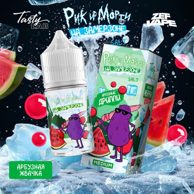 Жидкость Rick And Morty На Замерзоне - Арбузная Жвачка Жидкость Rick And Morty На Замерзоне - Арбузная Жвачка