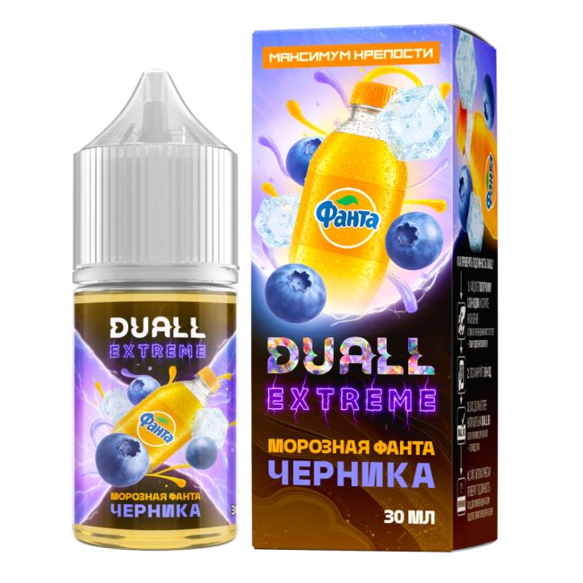 Жидкость Duall Extreme Salt - Морозная Фанта Черника Жидкость Duall Extreme Salt - Морозная Фанта Черника