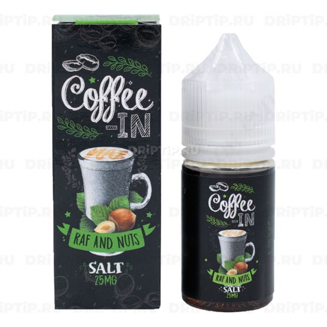 Жидкость Coffee-in Salt - Raf nuts Жидкость Coffee-in Salt - Raf nuts