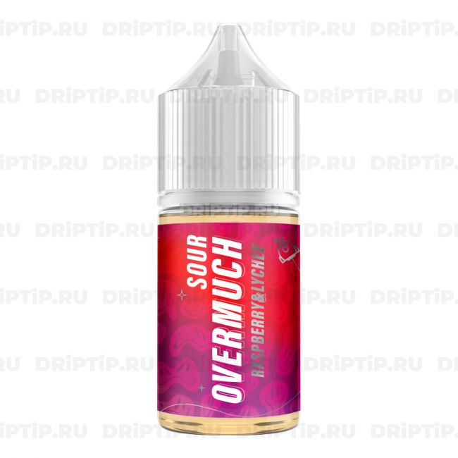 Жидкость Overmuch Sour Salt - Raspberry and Lychee Жидкость Overmuch Sour Salt - Raspberry and Lychee