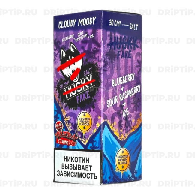 Жидкость Husky Import Fake Salt - Cloudy Moody Жидкость Husky Import Fake Salt - Cloudy Moody