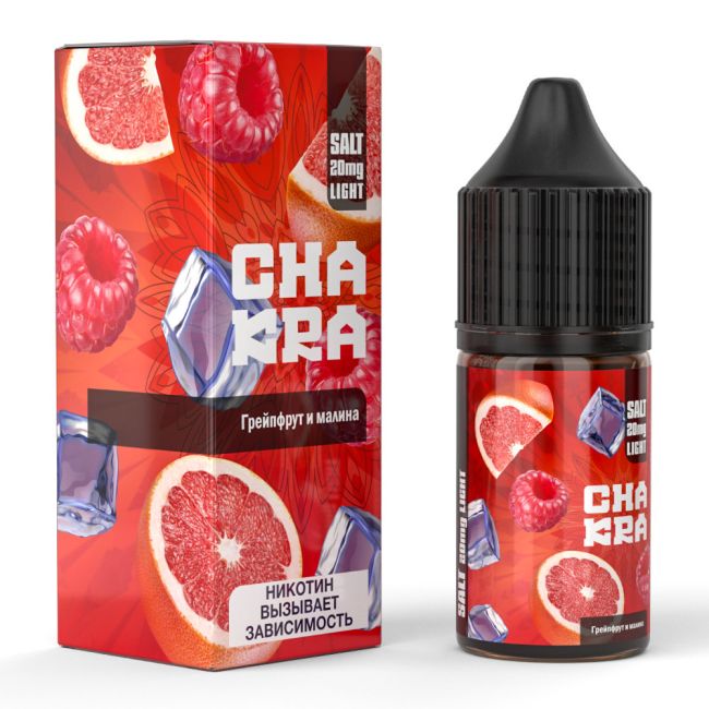 Жидкость Chakra Salt - Грейпфрут и малина Жидкость Chakra Salt - Грейпфрут и малина