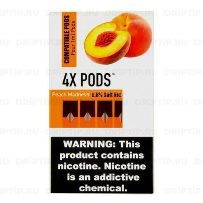 4x Pods For Juul - Peach Madness