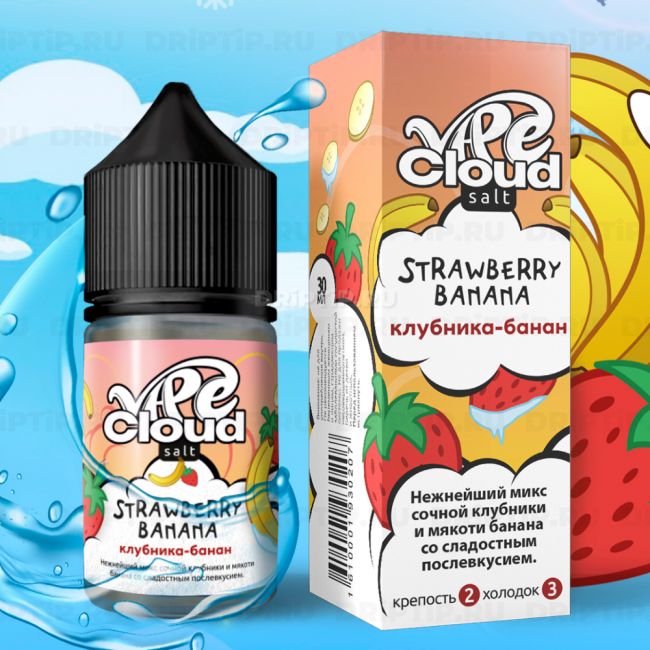 Vape Cloud Salt - Клубника Банан Со Льдом