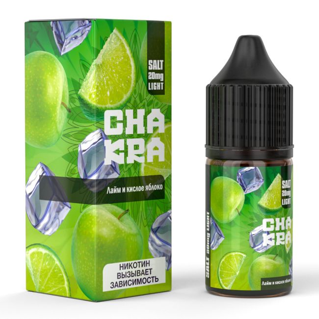 Жидкость Chakra Salt - Лайм и кислое яблоко Жидкость Chakra Salt - Лайм и кислое яблоко