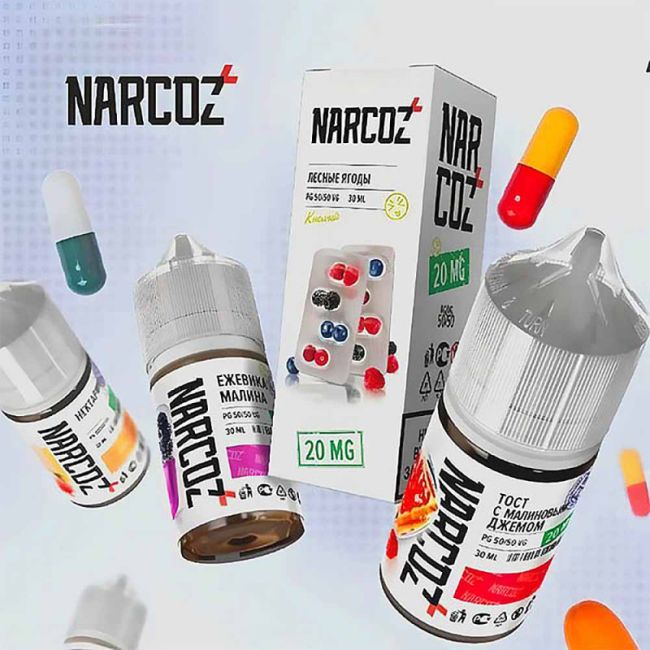 Жидкость Narcoz Salt - Малина Виноград Жидкость Narcoz Salt - Малина Виноград