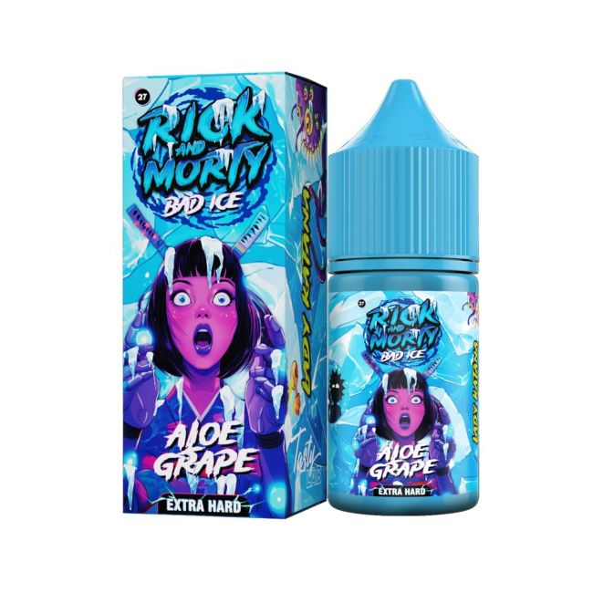 Жидкость Rick and Morty Salt Bad Ice - Виноград Алоэ 