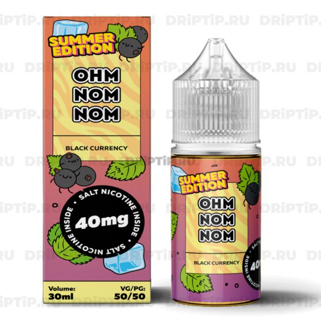 Ohm nom nom Summer Salt - Black Currency Ohm nom nom Summer Salt - Black Currency