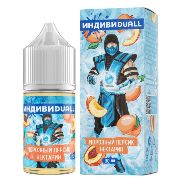 Жидкость ИндивиDUALL Salt - Морозный Персик Нектарин Жидкость ИндивиDUALL Salt - Морозный Персик Нектарин