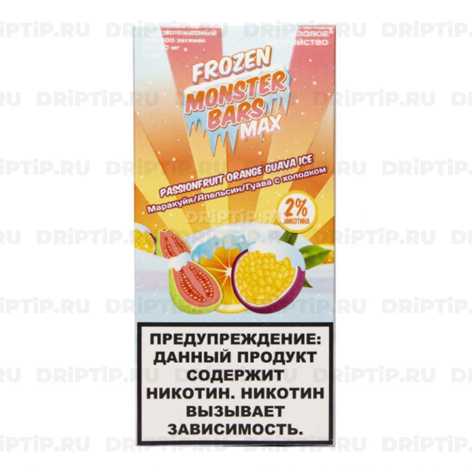 Monster Bars Max 6000 - Passionfruit Orange Guava Ice