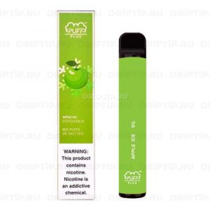 Одноразовая электронная сигарета Puff Bar Plus - Ледяное яблоко Одноразовая электронная сигарета Puff Bar Plus - Ледяное яблоко