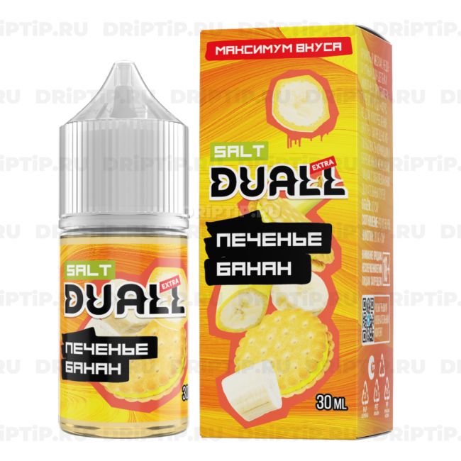 Жидкость Duall Salt Extra - Печенье Банан Жидкость Duall Salt Extra - Печенье Банан