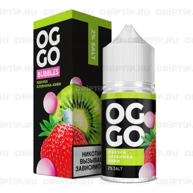 Жидкость Oggo Bubbles Salt - Жвачка Клубника Киви Жидкость Oggo Bubbles Salt - Жвачка Клубника Киви