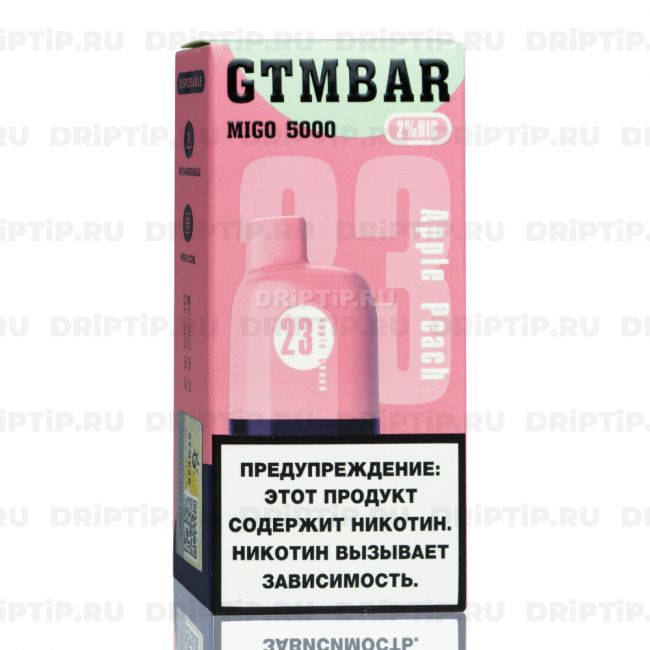 GTM BAR Migo 5000 - Apple Peach