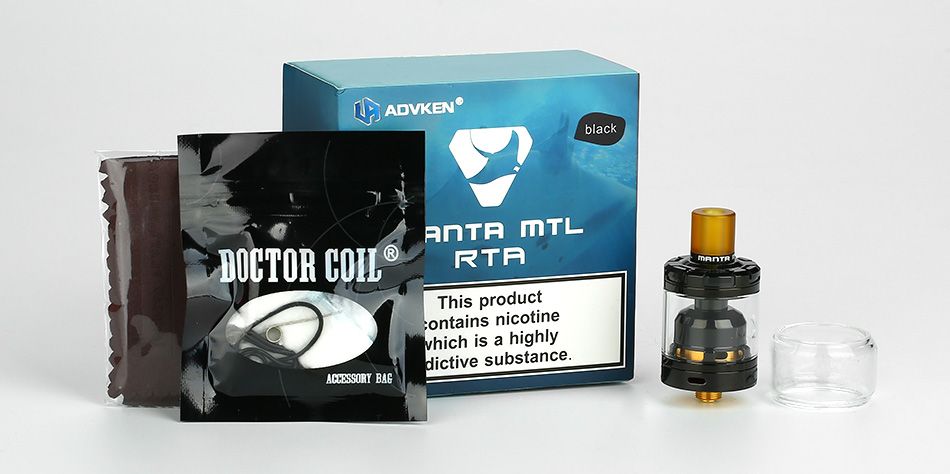 Advken Manta MTL RTA Стальной - обслуживаемый бак