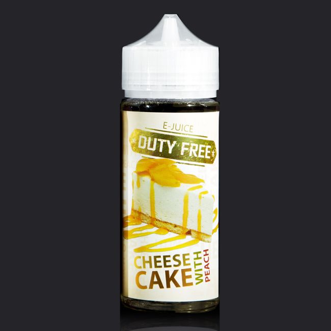 Duty Free Peach Cheesecake 3mg 120ml Duty Free Peach Cheesecake 3mg 120ml