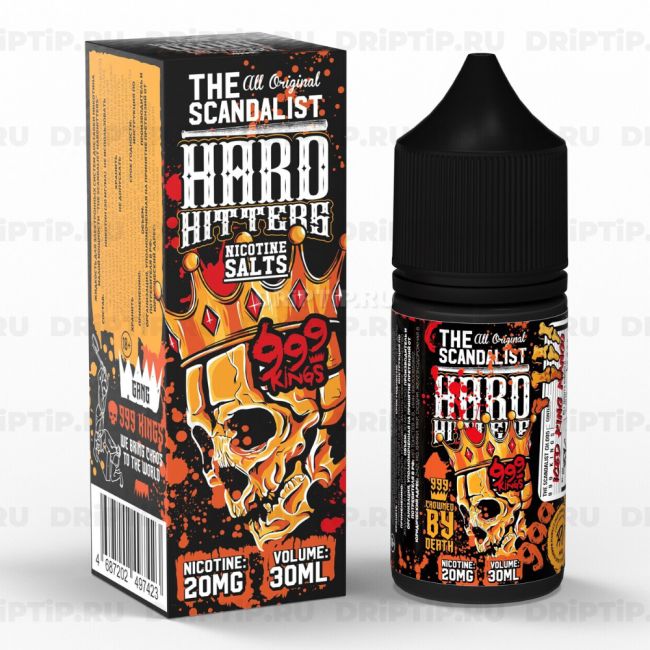 Жидкость The Scandalist Hard Hitters Salt - 999 Kings Жидкость The Scandalist Hard Hitters Salt - 999 Kings