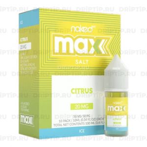 Naked 100 Max Salt - Ice Citrus Naked 100 Max Salt - Ice Citrus