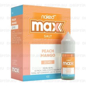 Naked 100 Max Salt - Ice Peach Mango Naked 100 Max Salt - Ice Peach Mango