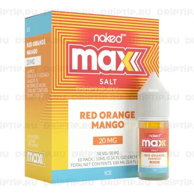 Жидкость Naked 100 Max Salt - Ice Red Orange Mango 