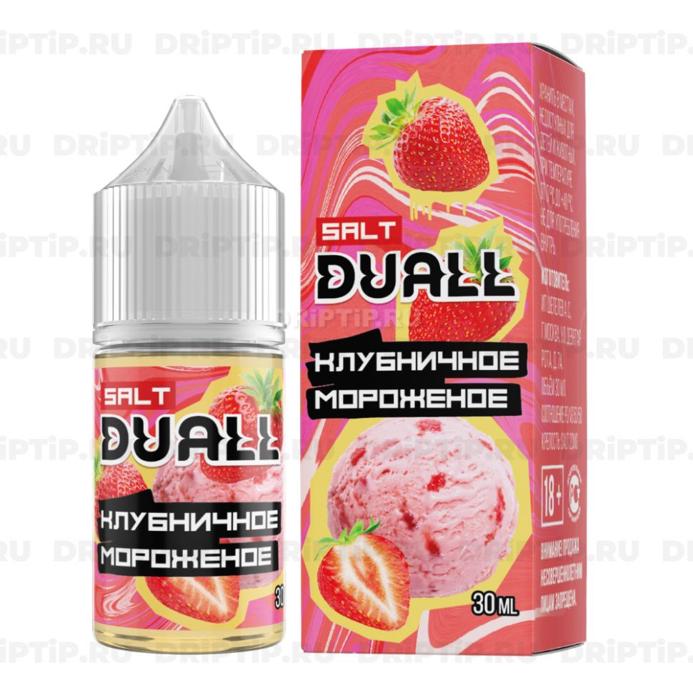 Жидкость Duall Salt - Клубничное Мороженое