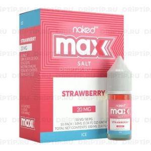 Naked 100 Max Salt - Ice Strawberry Naked 100 Max Salt - Ice Strawberry
