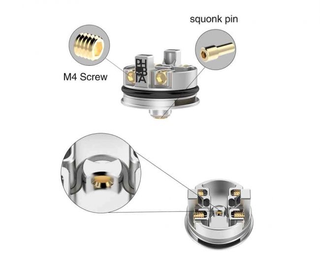 Дрипка Vandy vape Phobia 24mm RDA Стальной