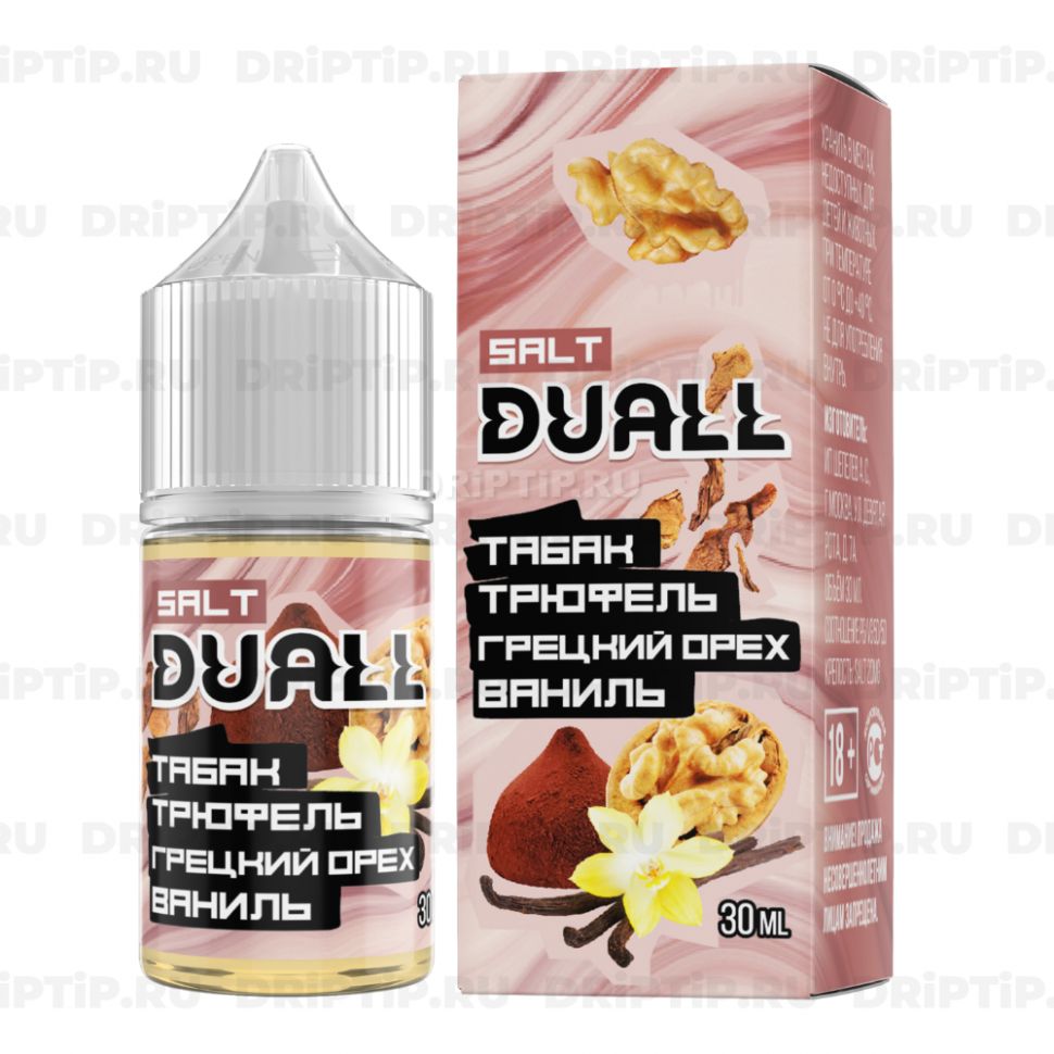 Жидкость Duall Salt - Табак Трюфель Грецкий Орех Ваниль