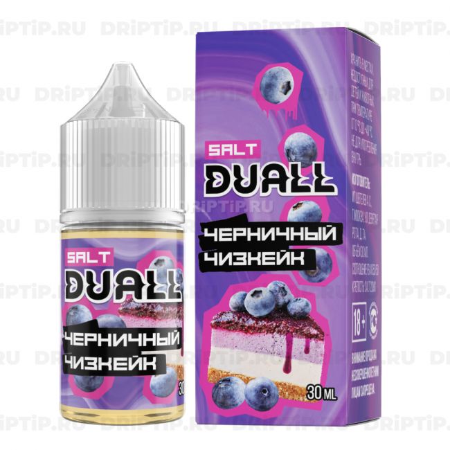 Жидкость Duall Salt - Черничный Чизкейк Жидкость Duall Salt - Черничный Чизкейк
