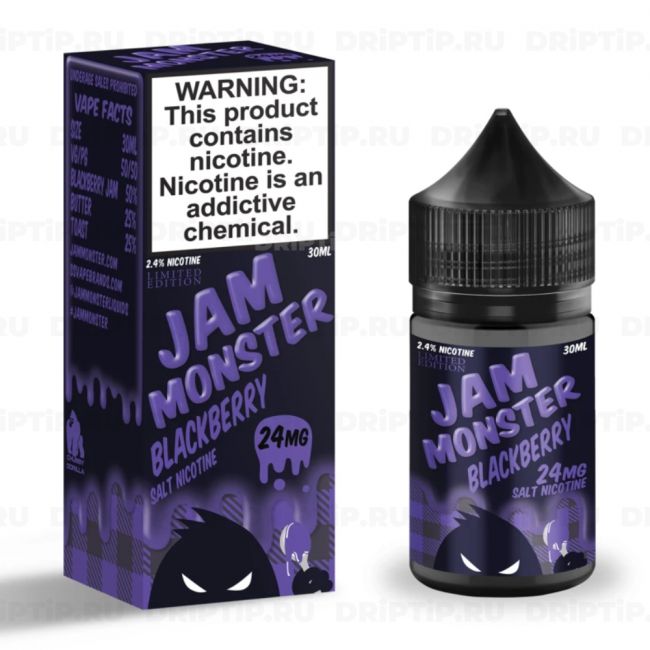 Жидкость Jam Monster Salt - Blackberry Жидкость Jam Monster Salt - Blackberry