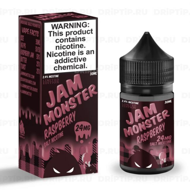 Жидкость Jam Monster Salt - Raspberry 