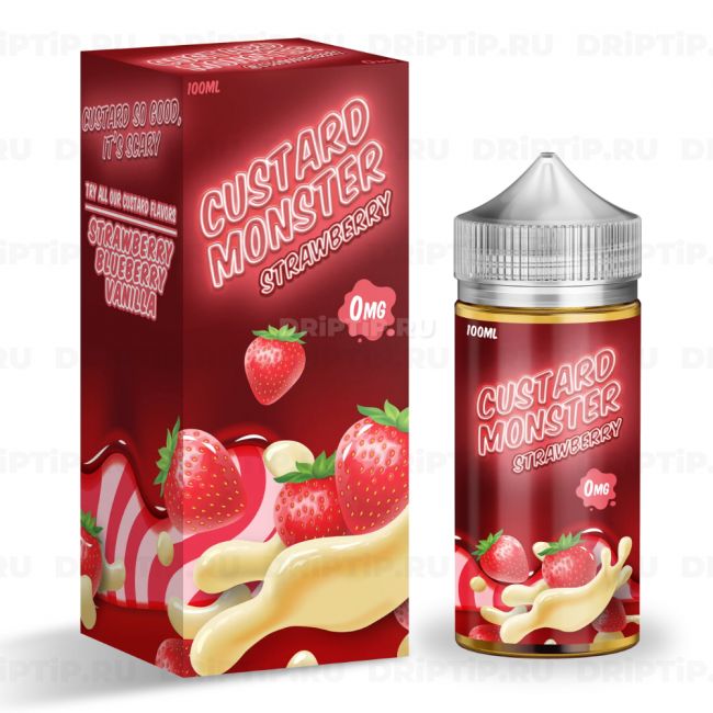 Жидкость Custard Monster - Strawberry 