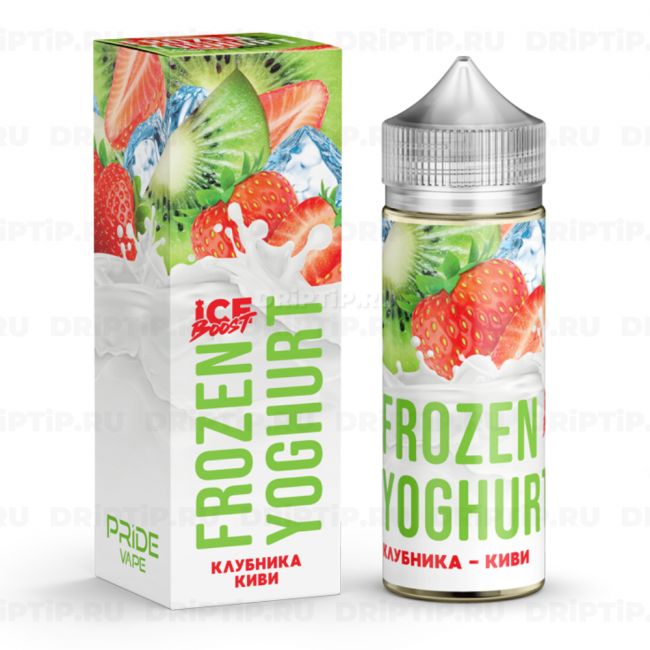 Жидкость Frozen Yoghurt Ice Boost - Клубника-Киви Жидкость Frozen Yoghurt Ice Boost - Клубника-Киви
